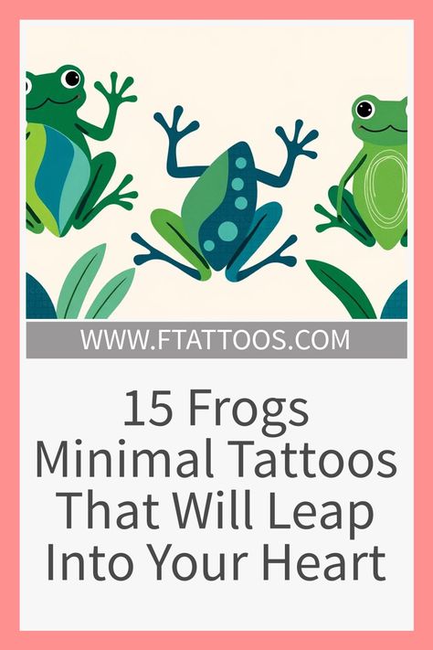 Frog Species, Minimal Tattoos, Small Frog, Frog Illustration, King Tattoos, Frog Tattoos, Tattoo Care, Frog Design, Frog Art