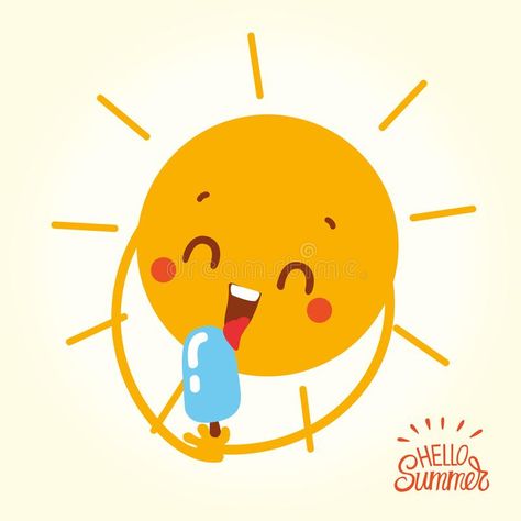 Cute cartoon sun character design eating ice cream stock illustration Sun Character Design, Dinner Recipes Under 500 Calories, Recipes Under 500 Calories, Sun Character, Chocolate Drawing, Ice Cream Illustration, Sun Drawing, Cartoon Sun, Character Design Tutorial