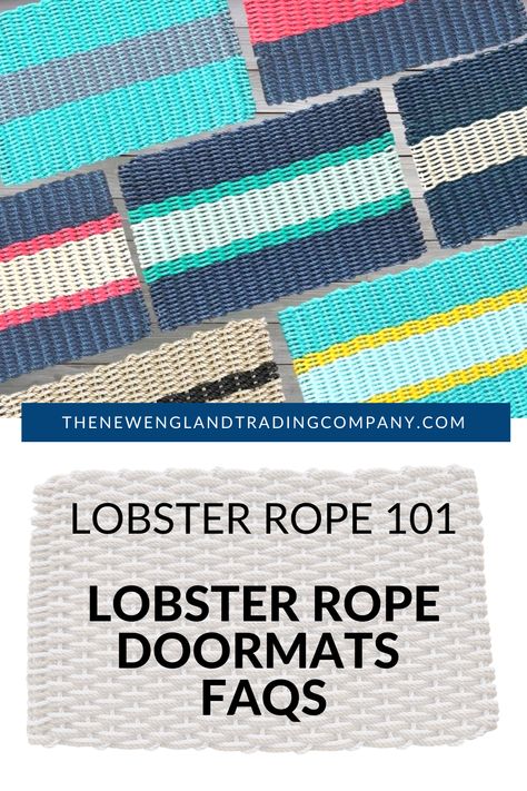 Nautical Rope Crafts, Lobster Rope Doormat, Outdoor Doormats, Door Mat Diy, Rope Rug, Marine Rope, Lobster Trap, Outdoor Mats, Rope Diy