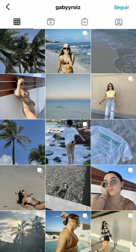 Aesthetic Instagram Feed Ideas Beach, Holiday Feed Instagram, Layout Inspiration Instagram, Instagram Feed Ideas Layout, Ig Feed Ideas Layout, Feed De Instagram Ideas, Feed Ideas Instagram, Insta Feed Ideas, Instagram Theme Ideas