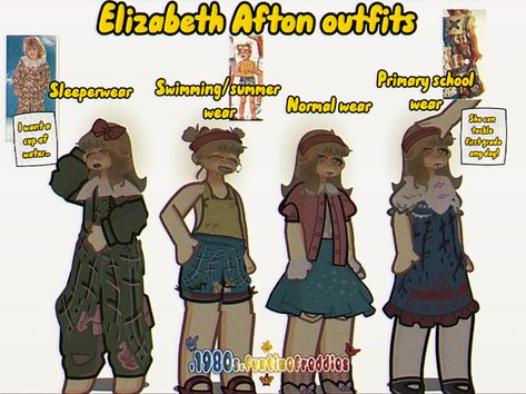 Elizabeth Afton Gacha Club Design, Elizabeth Afton Outfit Ideas, Fnaf Characters Gacha, Elizabeth Afton Gacha Oc, Gacha Elizabeth Afton, Character Design Gacha, Gacha Club Designs, Fnaf Gacha Club, Afton Gacha