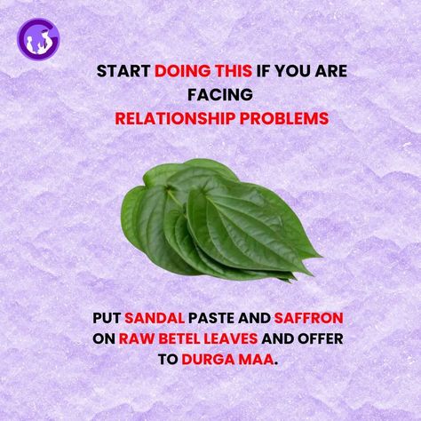 Eliminate relationship problems by doing this simple remedy. ✨👩‍❤️‍👨 . . Share it with your friends! . . [ Relationship, Problems, Sandal Wood, Saffron, Raw Beetle Leaves, Durga Maa, Astrology, Sanatan Dharam, Gurucool App ] #astrology #remedies #tips #relationship #durgamaa #numerology #zodiac #app #gurucool #first #consultation #free Astrology Remedies Tips, Sanatan Dharam, Jyotish Remedy, Vaastu Shastra, Hinduism History, Tips For Happy Life, Jyotish Astrology, Astrology Remedy, Exam Success