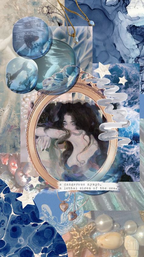 Siren Mythology, Moodboard Blue, Mermaid Wallpapers, Soft Gamine, Mermaid Aesthetic, Water Ocean, Akashic Records, Mermaid Life, Blue Mermaid