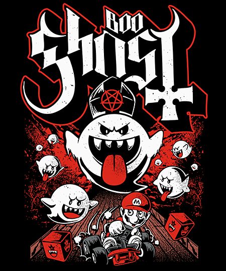 Papa Boo from Qwertee | Day of the Shirt Day Of The Shirt, King Boo, Mario Art, The Shirt, Super Mario Bros, Cartoon Illustration, Mario Bros, Retro Poster, Super Mario