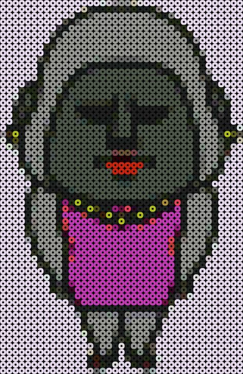 Aggretsuko Perler Beads, Anime Perler, Geeky Cross Stitch, Perler Designs, Anime Pixel, Snitches Get Stitches, Pixel Beads, Beads Patterns, Perler Crafts