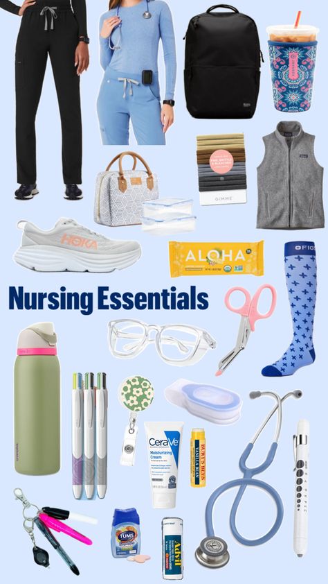 Nurse Work Bag, Nursing School Organization, Medical Backpack, Nursing School Life, Nursing Essentials, Nursing School Inspiration, Nursing Goals, Nursing Motivation, Nursing School Essential