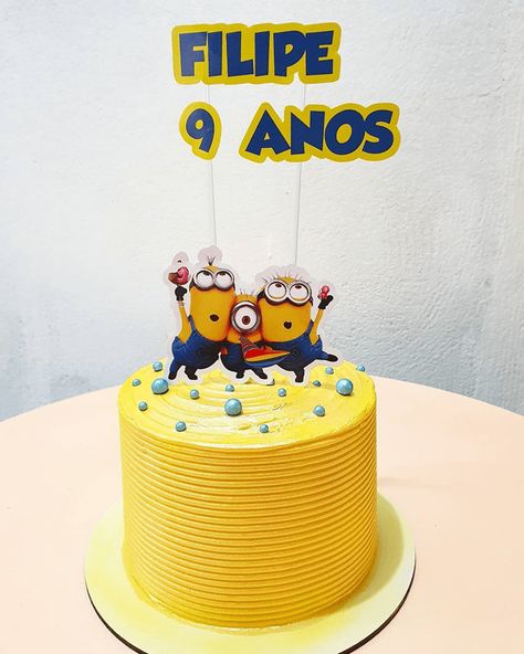 Minion Cake Design, Minions Birthday Cake, Cake Design Images, Minions Cake, Cake Designs For Kids, Minion Birthday Cake, Boys 1st Birthday Cake, 7th Birthday Cakes, Minions Birthday