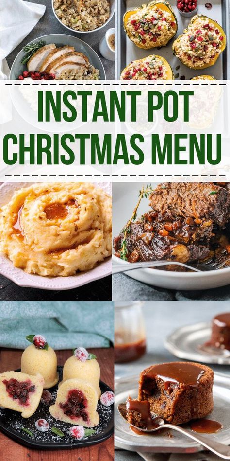 Christmas Main Dishes, Christmas Sides, Christmas Side Dishes, Christmas Ham, Menu List, Best Instant Pot Recipe, Healthy Instant Pot Recipes, Christmas Food Dinner, Holiday Menus