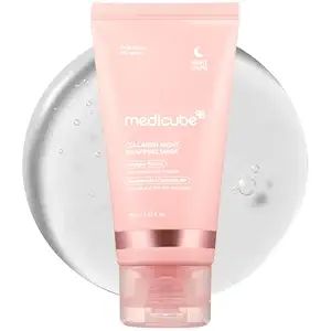 Amazon.com: Medicube Collagen Overnight Wrapping Peel Off Facial Mask Pack - Elasticity & Hydration Care, Reduces Sagging & Dullness - Hydrolyzed Collagen For Glowing Skin - Korean Skin Care, 2.53 fl.oz Medicube Skin Care, Medicube Collagen, Skin Korean, Mask Pack, Korean Skin Care, Korean Skin, For Glowing Skin, Hydrolyzed Collagen, Facial Mask