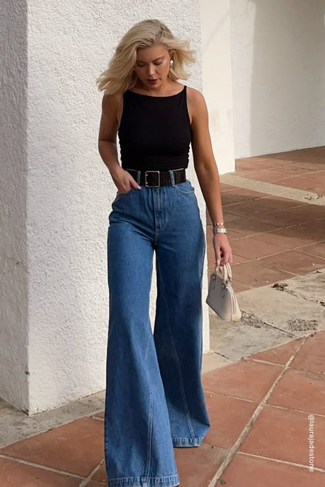 94 Super Wide - Chantell | Abrand Jeans Wide Leg Jeans Outfit, Legs Outfit, Trendy Denim, Denim Looks, Work Fits, Outfit Jeans, 2025 Fashion, Fashion 2024, Style Mistakes