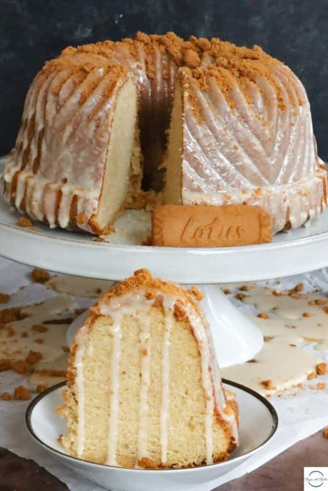 Biscoff Cake | Begin with Butter Biscoff Cake, The Namesake, Biscoff Cookie Butter, Pound Cake Recipes, Homemade Cakes, Bundt Cake, Pound Cake, Cakes And More, Let Them Eat Cake