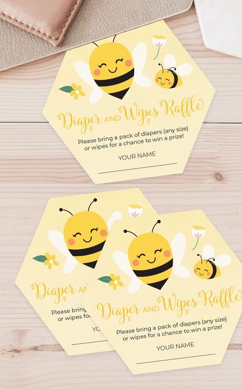 Parents To Bee Baby Shower Ideas, Diaper And Wipe Raffle, Parents To Bee Baby Shower Party Ideas, Mama To Bee Baby Shower Ideas, Diaper Raffle Prize Ideas, Diaper Raffle Prizes Ideas, Wipes Raffle, Parents To Bee, Diaper Raffle Invitation