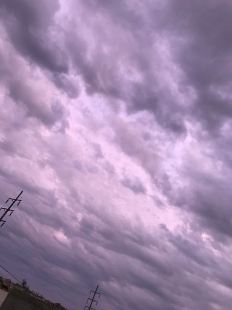 Cloudy purple sky aesthetic Lavender Aesthetic, Rain Clouds, Grey Skies, Purple Sky, Purple Grey, Juno, Sky Aesthetic, Grey, Purple