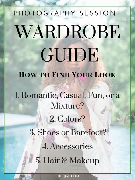 Photography Session Wardrobe Guide to help you find your look for your photography session Photography Wardrobe Guide, Styling Guide, Wardrobe Tips, Second Language, Photography Session, Photo Session, Staging, Photography Tips, Portrait Photographers