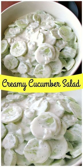 Salad Macaroni, Light Dinners, Salad Keto, Salad Kale, Crazy Kitchen, Creamy Cucumber Salad, Resep Salad, Cucumbers And Onions, Creamy Cucumbers