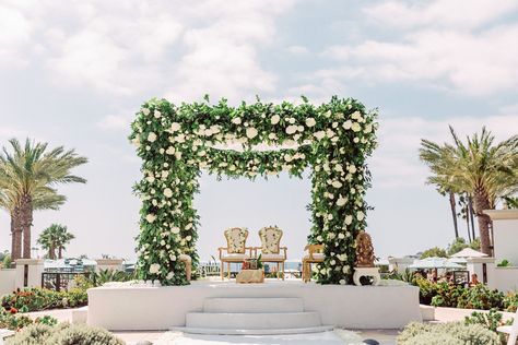 Mandap Decoration, Mandap Design, Monarch Beach Resort, Hindu Wedding Ceremony, Mandap Decor, Wedding Ceremony Arch, Ceremony Design, Wedding Mandap, Wedding Ceremony Backdrop