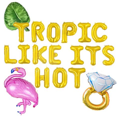 Tropic Like Its Hot Bachelorette, Bachelorette Party Beach Theme, Flamingle Bachelorette Party, Flamingle Bachelorette, Tropical Bachelorette Party, Bachelorette Pool Party, Bachelorette Party Accessories, Beach Bachelorette Party, Tropical Bachelorette