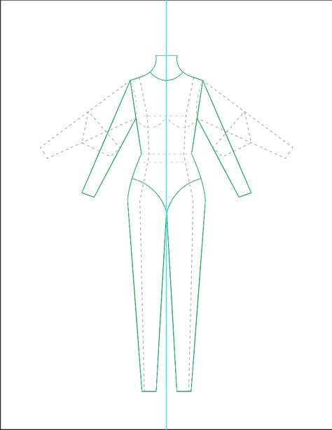 Flat Pattern Fashion Flat Template, Fashion Figure Templates, Body Template, Flat Pattern, Fashion Figure, Flat Sketches, Fashion Figures, Flats Patterns, Sewing Techniques