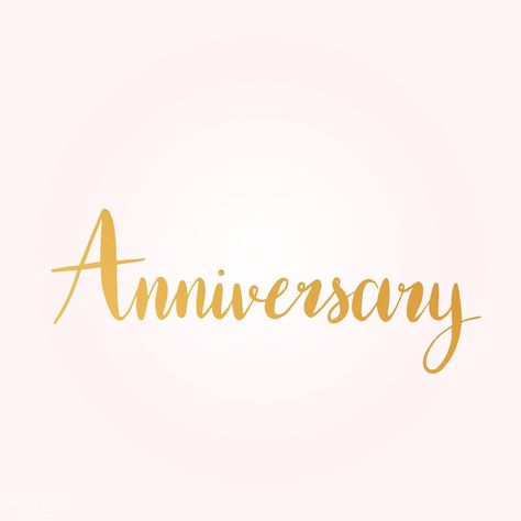 Anniversary wording typography style vector | free image by rawpixel.com / Aum Anniversary Words, Happy Birthday Typography, Birthday Typography, Happy Wedding Anniversary, Typography Card, Hello Greeting, Valentine Words, Handwritten Typography, Confetti Background