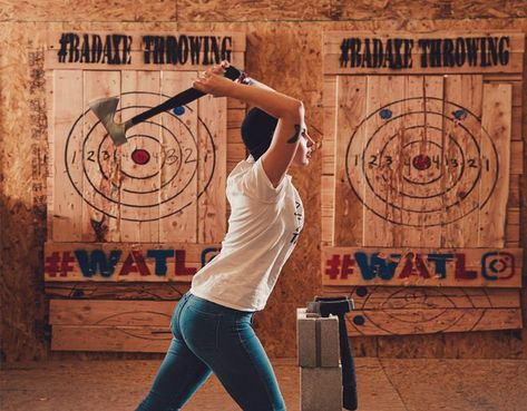 Ax Throwing Aesthetic, Spear Throwing, Hatchet Throwing, Ax Throwing, Temper Tantrum, Property Ideas, Shooting Target, Forest Theme Wedding, Some Beautiful Pictures