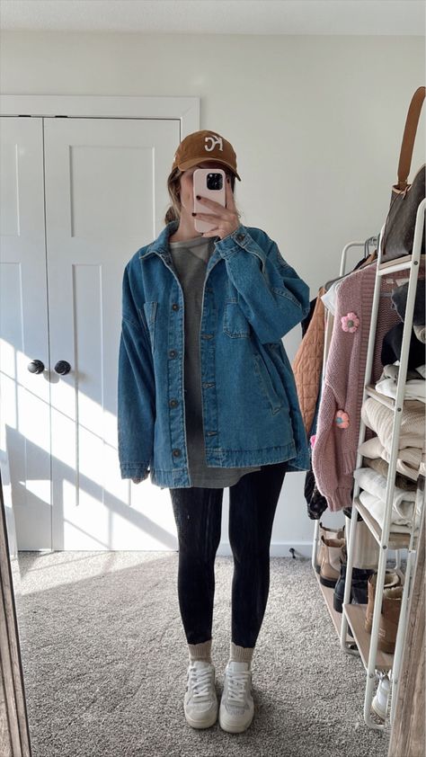 We The Free Madison City Denim … curated on LTK Granola Outfits, Jean Jacket Outfits, Denim Jacket Outfit, Cozy Fall Outfits, Trendy Fall Outfits, Outfits Fall, Mein Style, Outfit Inspo Fall, Mom Outfits