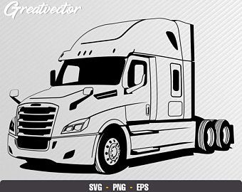 Trucker Tattoo, Peterbilt 389, White Truck, Freightliner Cascadia, Cool Car Drawings, Truck Coloring Pages, Big Rig Trucks, Car Drawings, Png Vector