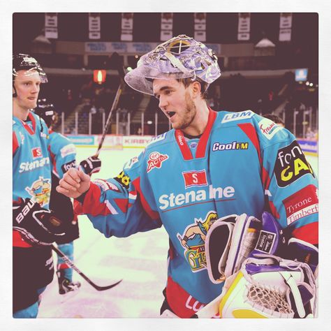 Congratulations to Belfast Giants netminder, Garrett Zemlak on being named Elite League Player of the Week following 2 shutouts & 3 wins in only 3 games! Giants Wallpaper, Belfast Giants, Belfast Northern Ireland, Belfast, Northern Ireland, Hockey, Zen, Sports Jersey, Baseball Cards