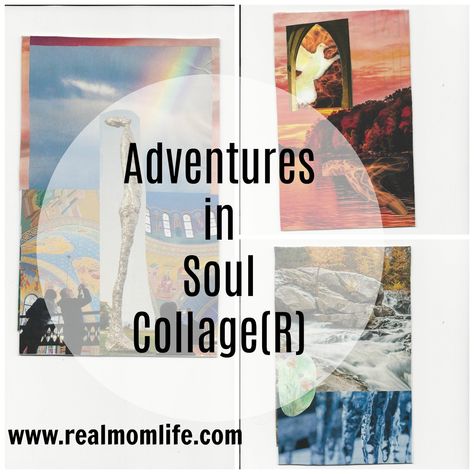 Adventures in Soul Collage(R) https://www.realmomlife.com/adventures-soul-collager/ Soul Collage Cards, Spiritual Collage, Internal Family Systems, Soul Collage, Heart Collage, Journaling Inspiration, Real Mom, Art Therapy Activities, Collage Ideas