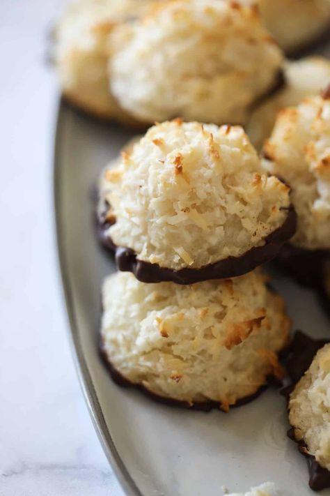 Coconut Macaroons With Condensed Milk, Coconut Condensed Milk, Entertaining With Beth, Easiest Cookies, Macaroons Recipe, Condensed Milk Cookies, French Macarons Recipe, Coconut Macaroon, Coconut Macaroons Recipe