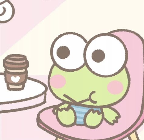 Sanrio Keroppi Aesthetic, Keroppi Pfp, Keroppi Stuff, Sanrio Pfp, Profile Themes, Sanrio Icons, Roblox Profile, Pink Sanrio, Sanrio Danshi