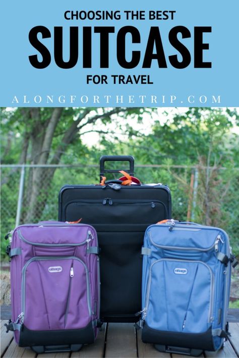 Choosing the best suitcase for travel can be time consuming, but with our suitcase comparison, it doesn't have to be! See our 2017 picks to find the best! | Suitcase Review | Best Luggage Best Travel Luggage, Best Suitcases, Travel Duffel Bag, Best Carry On Luggage, Best Luggage, Travel App, Travel Duffel, Suitcase Traveling, Packing Tips For Travel