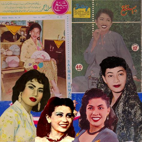 Malaysian beauty over the years—recreating the best of Saloma, Sarimah, Sharifah and more | Buro 24/7 MALAYSIA Saloma Fashion, Happy Malaysia Day, Vintage Malaysia, Malaysia Day, History Of Malaysia, Side Ponytails, Disco Glam, Grunge Chic, Through The Decades