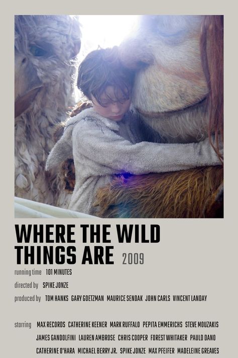 Where The Wild Things Are Movie Poster, Where The Wild Things Are Poster, Where The Wild Things Are Movie, Where The Wild Things Are, Eat Movie, Comfort Movie, Wild Movie, Forest Whitaker, Spike Jonze