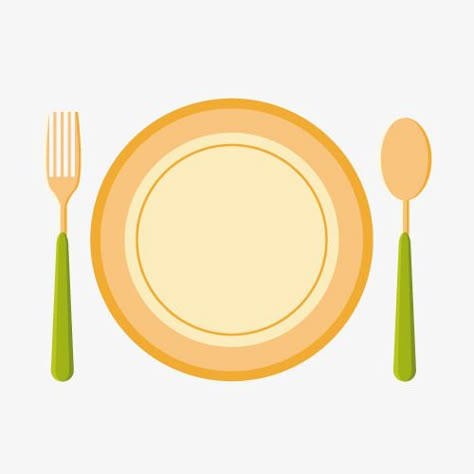 Plate With Spoon And Fork Clipart, Cutlery Drawing, Food Waste Project, Spoon Drawing, Spoon Cartoon, Table Setting Etiquette, Plate Drawing, Plate Template, Plate Png