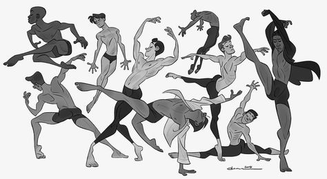 Dean Heezen 🇨🇦 on Instagram: “Move. . . . #ballet #modern #dance #pose #men #gesture #sketch #digitalart #illustration” Modern Dance Poses, Gesture Sketch, Ballet Illustration, Dancing Drawing, Ballet Boys, Character Template, Dance Club, Sketchbook Ideas, Character Poses