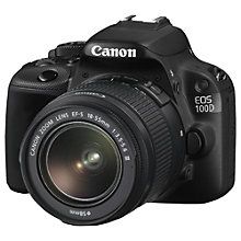 Buy Canon EOS 100D Digital SLR Camera with 18-55 & 75-300mm Lenses, HD 1080p, 18MP, 3" LCD Touch Screen Online at johnlewis.com Photography Gadgets, Mirror Camera, Nikon Dslr, Camera Canon, Types Of Cameras, Digital Slr Camera, Photography Equipment, Zoom Lens, Slr Camera