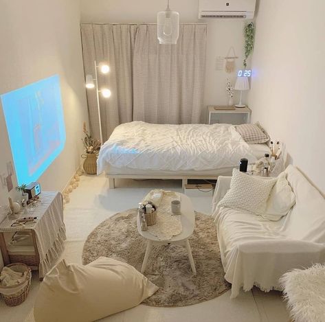 Bedroom Ideas Korean, Korean Bedroom Ideas, Bilik Idaman, Aesthetic Bedroom Ideas, Dekorasi Kamar Tidur, Bilik Tidur, Redecorate Bedroom, Minimalist Room, غرفة ملابس