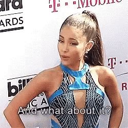 Ariana Grande What About It GIF - ArianaGrande WhatAboutIt - Discover & Share GIFs Intimacy Issues, Frankie Grande, National Puppy Day, Miranda Cosgrove, Read News, New Album, Reaction Pictures, Cool Gifs, Ariana Grande