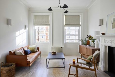 Magnetic Poster Hanger, Tan Leather Sofas, Traditional Picture Frames, Wooden Wall Hanging, Ian Mckellen, Georgian Architecture, Mid Century Modern Living, Mid Century Modern Living Room, Wooden Wall Hangings