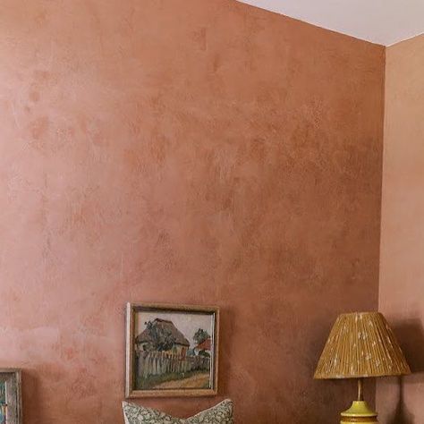 Portola Paints on Instagram: "Sunshine + the weekend + our Roman Clay in Costes? Subliminal vibes ☀️" Pink Roman Clay Wall, Clay Wall Bedroom, Roman Clay Walls Bedroom, Roman Clay Paint, Roman Clay Bathroom, Textured Paint Walls, Roman Clay Walls, Painted Feature Wall, Roman Clay