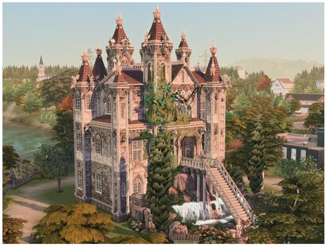 Sims4 Castle, Sims 4 Church, Sims Castle, Sims 4 Castle, Sims Mansion, Rustic Castle, Sims 4 Lots, Witches Castle, The Sims 4 Lots