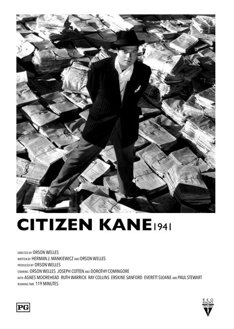 Citizen Kane Movie Poster, Classic Movie Quotes, Kings Movie, Citizen Kane, Movie To Watch List, Movie Poster Wall, Movie Posters Design, Thriller Movies, Movie Marathon