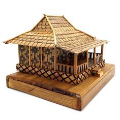 Kumpulan gambar tentang Miniatur Rumah Joglo, klik untuk melihat koleksi gambar lain di KibrisPDR Adat Jawa, Popsicle Stick Crafts, Miniature House, Wooden House, Craft Stick Crafts, Bath Caddy, House In The Woods, Modern House Design, Storage Bench