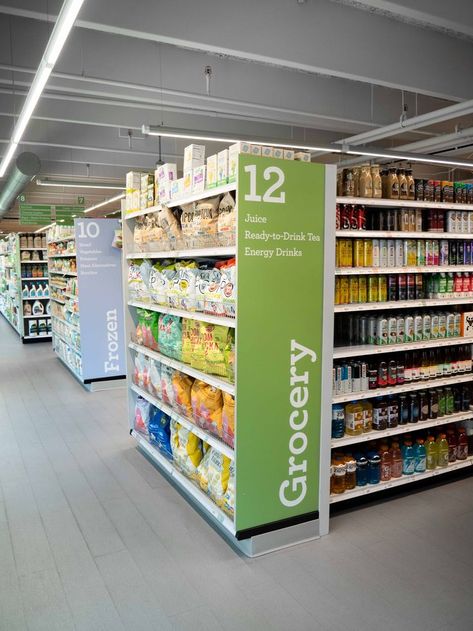 Supermarket Graphic Design, Supermarket Branding, Market Signage, Pet Store Design, Asian Store, Shop Shelving, Grocery Store Design, Grocery Supermarket, Store Signage