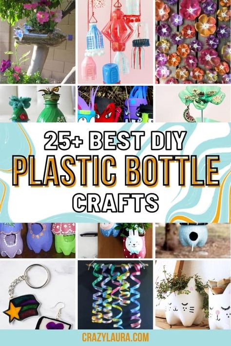 Discover a world of creativity and eco-fun with amazing plastic bottle crafts for kids! Unleash imagination and make recycling a blast! #DIY #Crafts #PlasticBottles #Recycle Recycled Plastic Art, Coke Bottle Crafts, Milk Bottle Craft, Plastic Bottle Cap Crafts, Disposable Water Bottles, Soda Bottle Crafts, Water Bottle Crafts, Empty Plastic Bottles, Bottle Chandelier