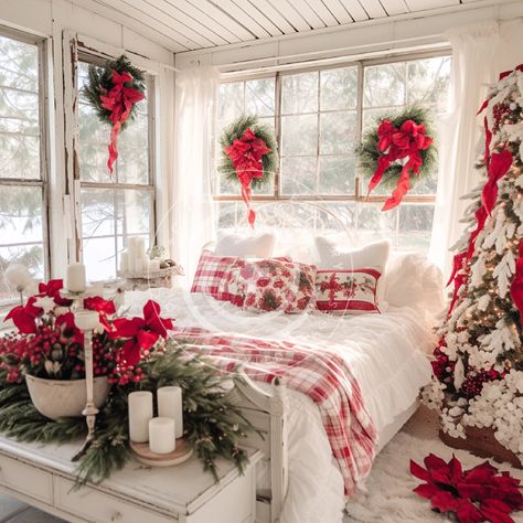 Christmas bedroom decorations