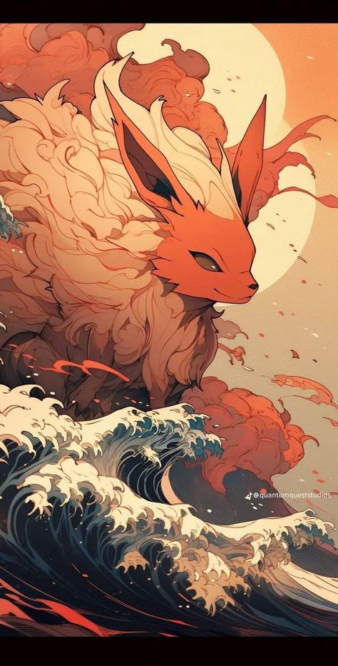 Eevee Evolutions, Pokemon, Moon, Water, Pokémon