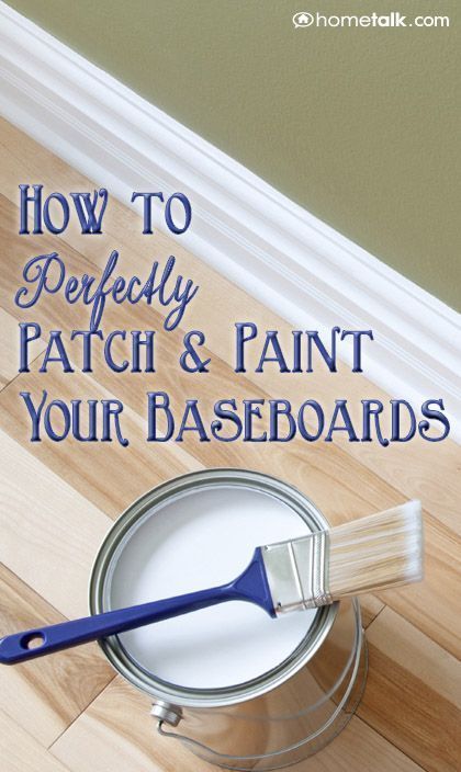 How to Perfectly Patch and Paint Your Baseboards ! Painting Baseboards, Diy Home Decor For Apartments, Hur Man Målar, Home Goods Decor, Diy Home Repair, Diy Tips, Home Repairs, Ikea Hacks, Diy Home Improvement