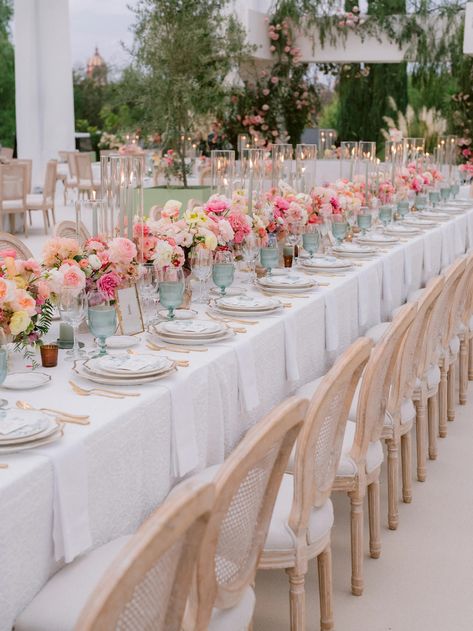 The Bride Wore a Lace Gown With Beads Borrowed From Her Mother’s Wedding Dress for Her San Miguel de Allende Wedding | Vogue Whimsical Wedding Theme, Wedding Vogue, S Wedding Dress, Wedding In Mexico, Lake Maggiore, Colorful Cocktails, Events Ideas, Wedding Reception Inspiration, Breathtaking Wedding