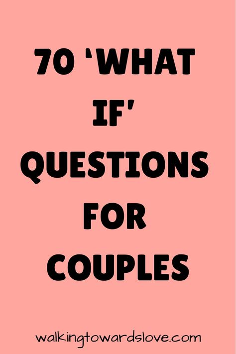 ’70 ‘What If’ Questions for Couples’ offers a creative and intriguing way to explore possibilities and scenarios that might not come up in everyday conversation. This series of hypothetical questions is designed to spark imagination, provoke thought, and lead to deep discussions about values, dreams, and the unknown. From the fun and whimsical to the Questions For Married Couples Fun, Parenting Questions For Couples, What If Questions Relationships, Hypothetical Questions For Boyfriend, 20 Questions For Couples, Deep Questions For Couples, Couples Counseling Activities, 21 Questions Game, Romantic Questions For Couples